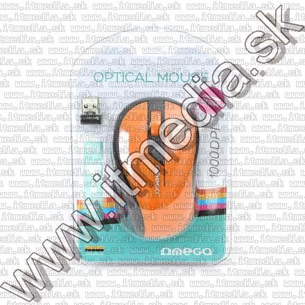 Image of Omega Optical Mouse WIRELESS (OM 415) 1000dpi Orange-Black (IT10887)